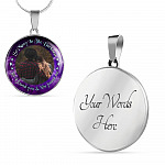 Personalized Photo So Many In The Darkness Yet I Found You And You Found Me Circle Pendant Necklace