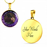 Personalized Photo So Many In The Darkness Yet I Found You And You Found Me Circle Pendant Necklace