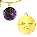 Personalized Photo So Many In The Darkness Yet I Found You And You Found Me Circle Pendant Necklace