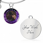 Personalized Photo So Many In The Darkness Yet I Found You And You Found Me Circle Pendant Necklace