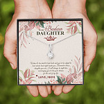 To My Badass Daughter Live Your Dream Alluring Beauty Necklace - Crown Daughter Necklace From Mom