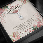 To My Badass Daughter Live Your Dream Alluring Beauty Necklace - Crown Daughter Necklace From Mom