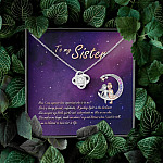 To My Sister How Can I Express How Important She Is To Me BFF Bestie Love Knot Pendant Necklace To My Sister How Can I Express How Important She Is To Me BFF Bestie Love Knot Pendant Necklace