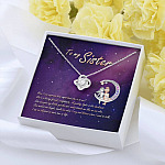 To My Sister How Can I Express How Important She Is To Me BFF Bestie Love Knot Pendant Necklace To My Sister How Can I Express How Important She Is To Me BFF Bestie Love Knot Pendant Necklace