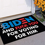 55 HG uu tien. Fuck Biden Doormat Doormat mockup 11