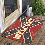 10VT. Welcome Confederate Doormat mockup 3