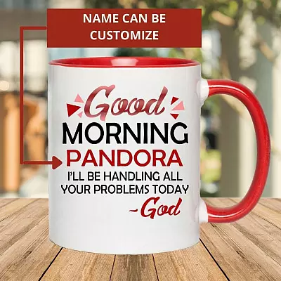 Personalized Name God Mug Accent Mug - Christian Mugs