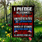 2VT. I Pledge Allegiance Of The US Garden Flag Mockup 5