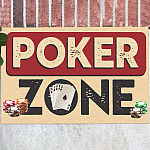 Zone Poker Sign Poker Room Decor Indoor Outdoor Decorative Doormat