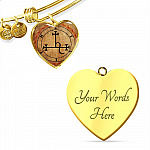 Sigil of Lilith Vintage Necklace Lilith Sigil Seal Heart Pendant Necklace - Bangle Sigil of Lilith Vintage Necklace Lilith Sigil Seal Heart Pendant Necklace - Bangle