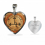 Sigil of Lilith Vintage Necklace Lilith Sigil Seal Heart Pendant Necklace - Bangle Sigil of Lilith Vintage Necklace Lilith Sigil Seal Heart Pendant Necklace - Bangle