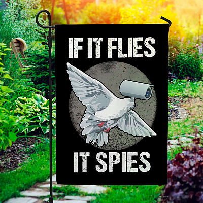 Birds Aren't Real American Conspiracy Theory Garden Flag - House Flag - Wall Flag