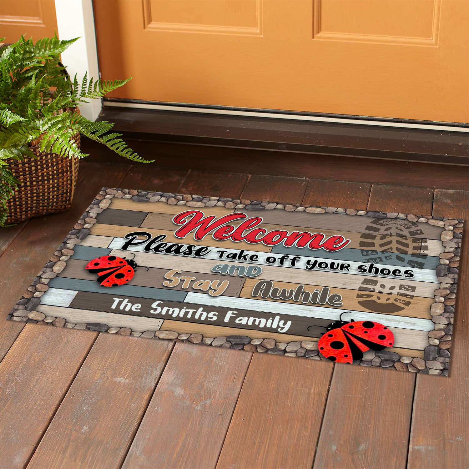 6O. Take Off Your Shoes-Sample Design Doormat mockup 1