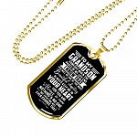 To My Grandson Someday When The Pages Of My Life End I Know That You'll Be One Of The Most Dog Tag Pendant Necklace
