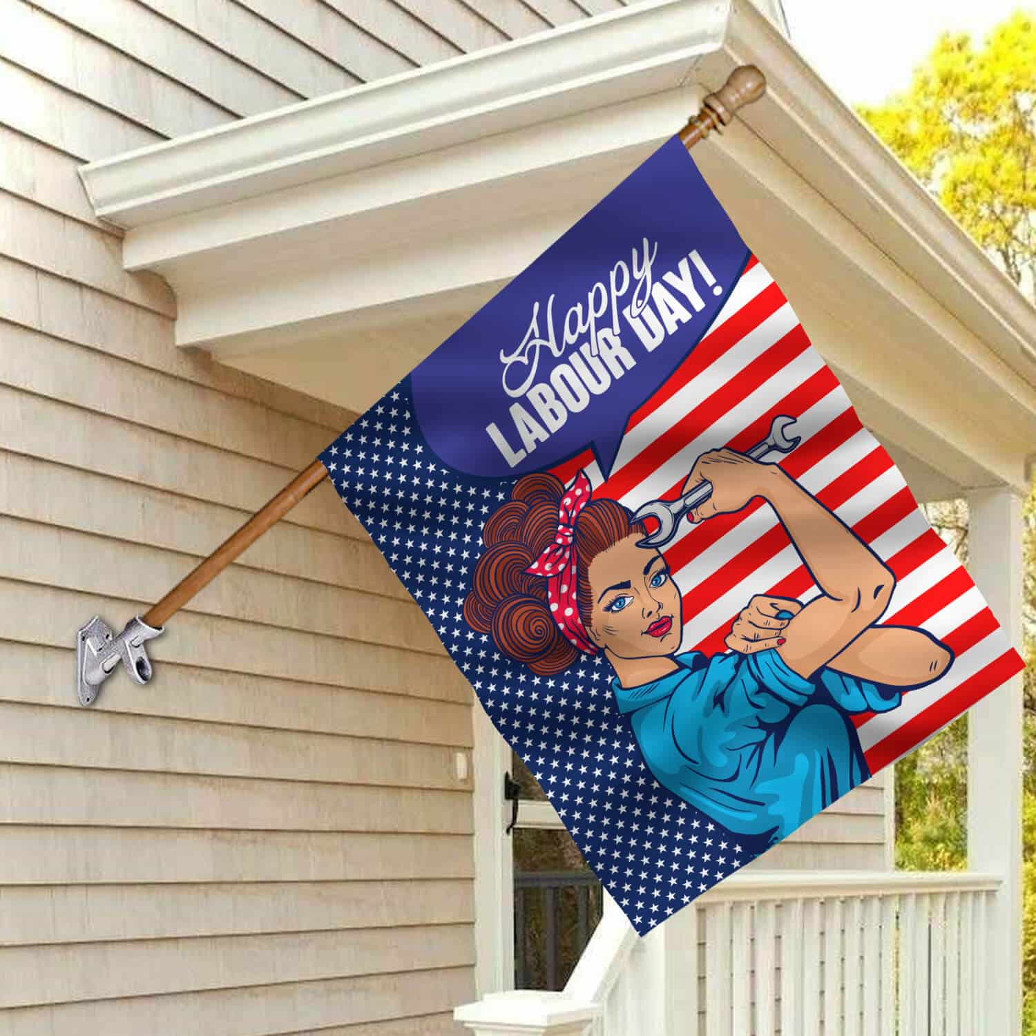 30x40 House Flag Mockup 2