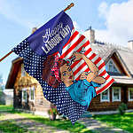 30x40 House Flag Mockup 5