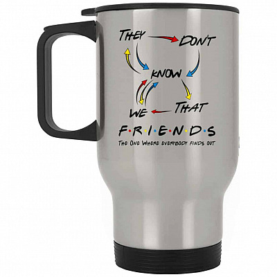 14 oz. Silver Travel Mug