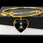 LGBT Pride Love Is Love Rainbow Jack Skellington Heart Pendant Necklace - Love Pride Heart Necklace LGBT Pride Love Is Love Rainbow Jack Skellington Heart Pendant Necklace - Love Pride Heart Necklace