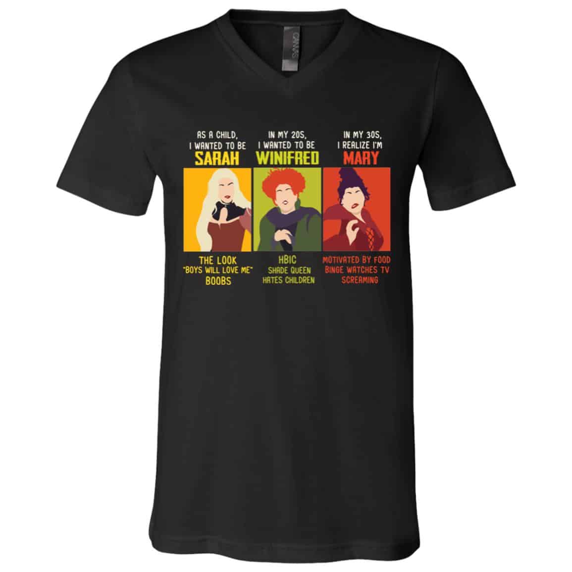 Funny Hocus Pocus Shirt - As Shirt, Black, V-Neck T-Shirt