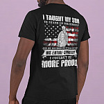 8MH. Proud Veteran Dad (tee) mk1