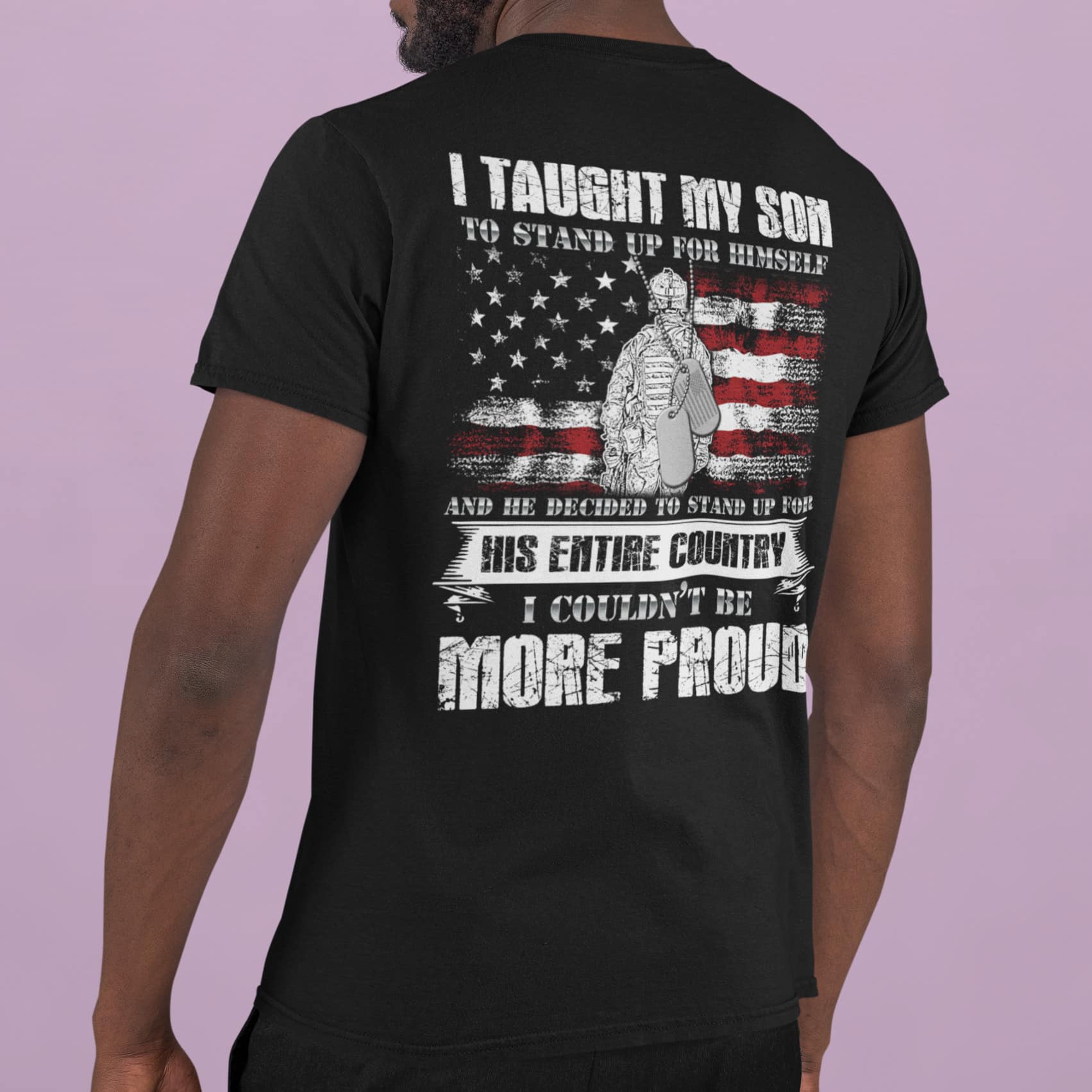 8MH. Proud Veteran Dad (tee) mk1