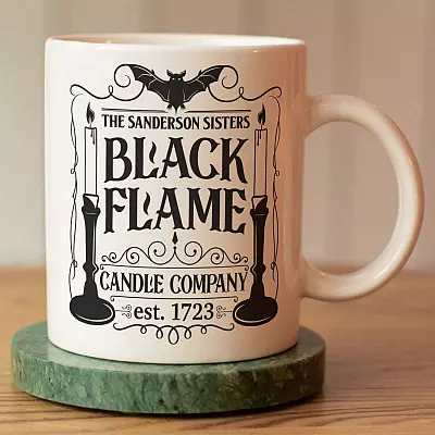 The Sanderson Sisters Black Flame Candle Company Est 1723 Ceramic Coffee Mug - Hocus Pocus Mug