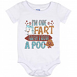 Poop Baby Onesie, White, Baby Onesie - 12 Month Poop Baby Onesie, White, Baby Onesie - 12 Month