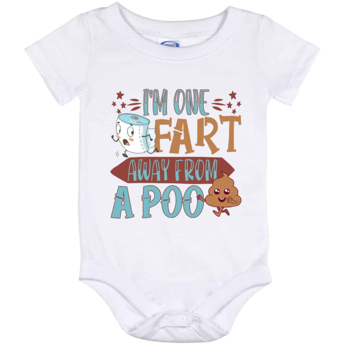 Poop Baby Onesie, White, Baby Onesie - 12 Month Poop Baby Onesie, White, Baby Onesie - 12 Month