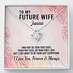 Personalized Name To My Future Wife Meeting You Was Fate Love Knot Pendant Necklace - Love Knot Necklace
