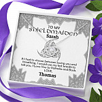 Personalized Name to My Shieldmaiden if I Had to Choose Between Loving You Love Knot Pendant Necklace Personalized Name to My Shieldmaiden if I Had to Choose Between Loving You Love Knot Pendant Necklace