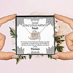 Personalized Name to My Shieldmaiden if I Had to Choose Between Loving You Interlocking Heart Necklace