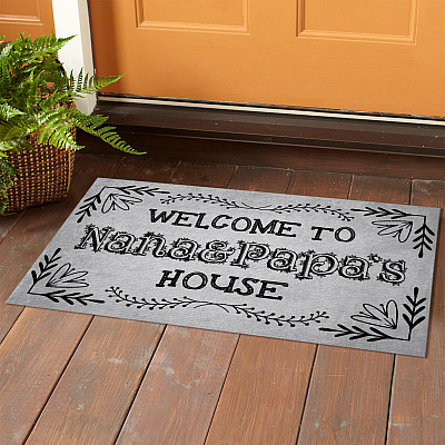 Alternative view of Welcome to Nana and Papa House - Nana and Papas House Doormat Entrance Indoor Outdoor Decorative Doormat