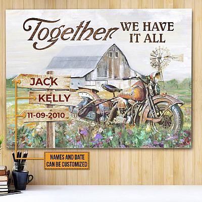 Personalized Couple Gift Together We Have It All Wrapped Framed Canvas Prints - Unframed Poster