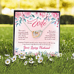 To My Wife How Can I Properly Thank The Person Who Always Brings The Best Out Of Me Interlocking Heart Pendant Necklace