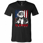 trump t, Black, V-Neck T-Shirt