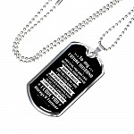 To My Future Husband Meeting You Was Fate Becoming Your Friend Was A Choice Dog Tag Pendant Necklace