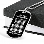 To My Future Husband Meeting You Was Fate Becoming Your Friend Was A Choice Dog Tag Pendant Necklace