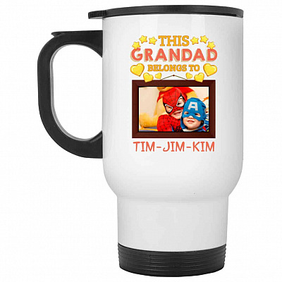 14 oz. White Travel Mug