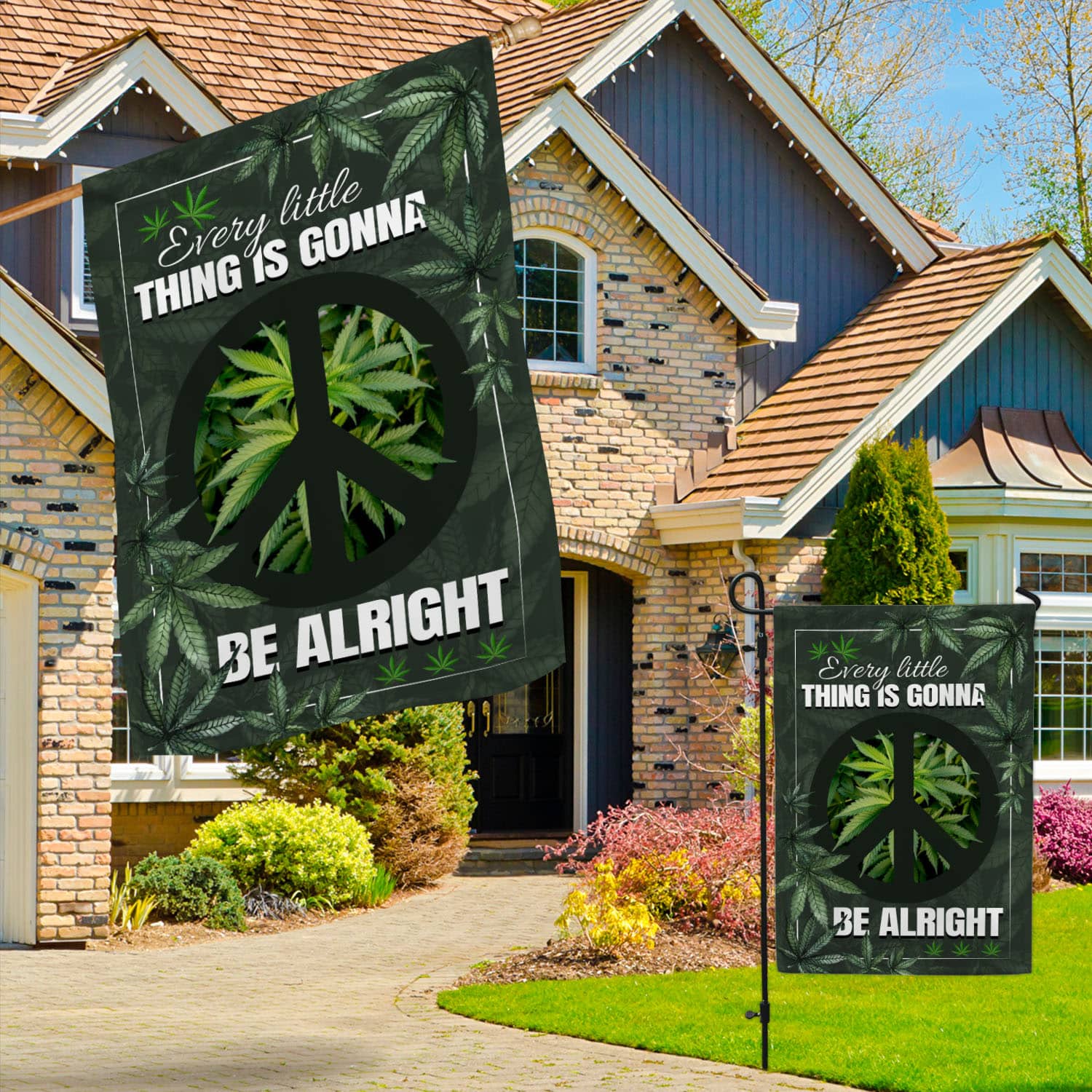 1HP. Be Alright_30x40 Garden & House Mockup 3