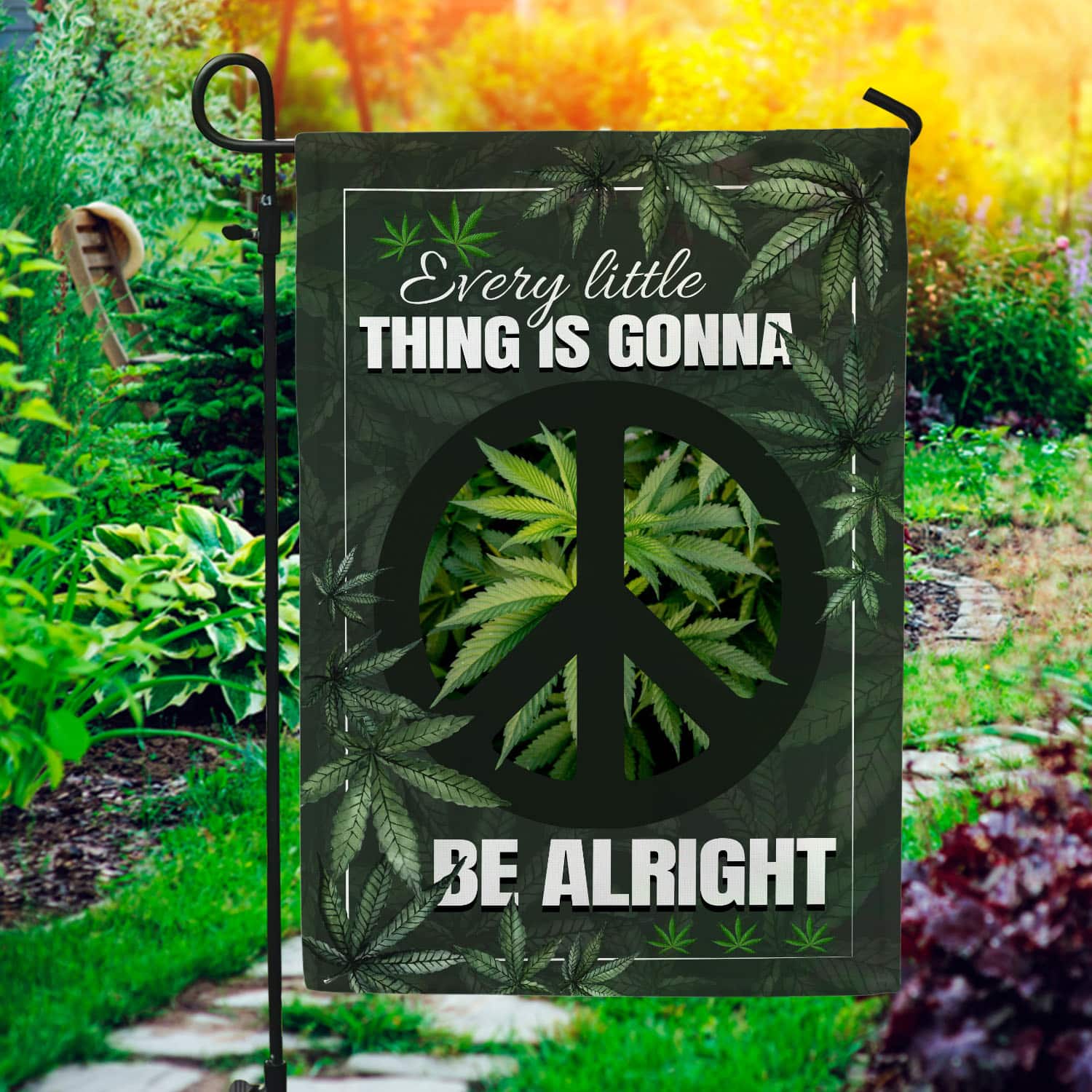 1HP. Be Alright_30x40 Garden Flag Mockup 1