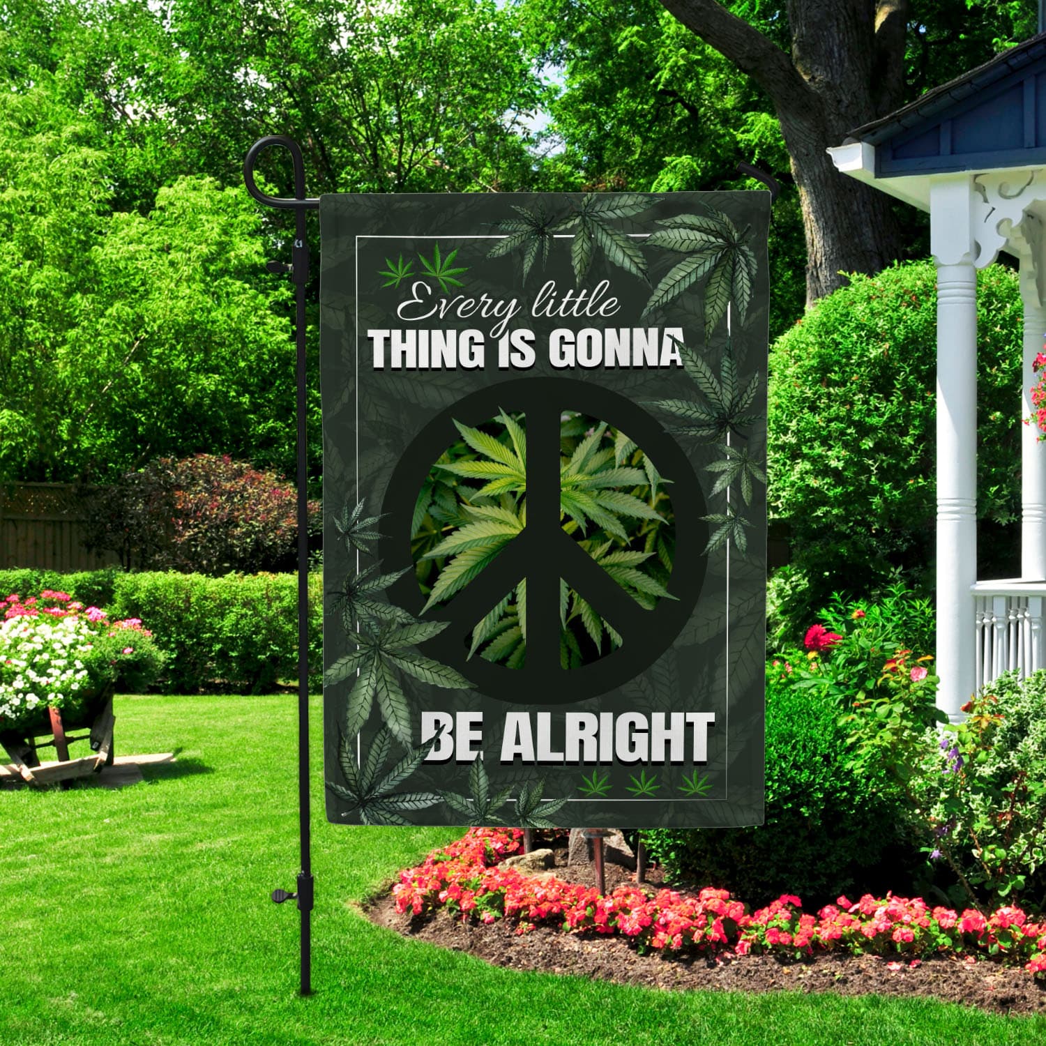 1HP. Be Alright_30x40 Garden Flag Mockup 2