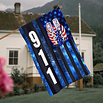 4KT. 911 Never Forget 30x40-Side 1 House Flag Mockup 4