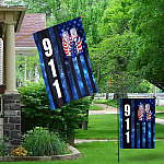 4KT. 911 Never Forget 30x40-Side 1 Garden & House Mockup 1