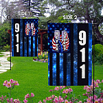 4KT. 911 Never Forget 30x40-Side 1 Garden Flag Mockup 2 Side-1