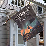 10MH. Veteran day Flag 30x40 House Flag Mockup 6