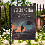 10MH. Veteran day Flag 30x40 Garden Flag Mockup 6