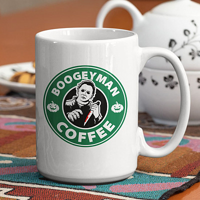 Boo-gey-man Coffee Ceramic Coffee Mug - Beer Stein - Water Bottle - Color Changing Mug - Horror Coffee Mug