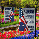 5KNG. Salute Our Flag 30x40 SIDE 1 Garden Flag Mockup 2 Side-2