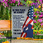 5KNG. Salute Our Flag 30x40 SIDE 1 Garden Flag Mockup 4