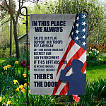 5KNG. Salute Our Flag 30x40 SIDE 1 Garden Flag Mockup 5